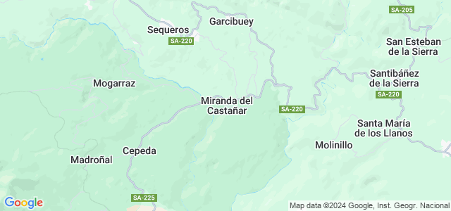 Mapa de Miranda del Castañar