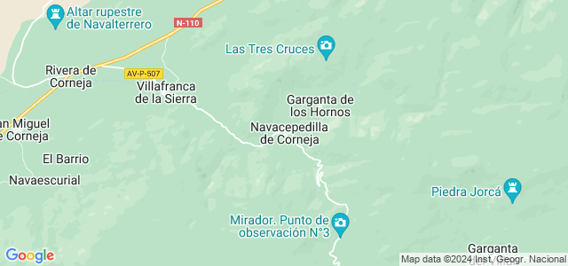 Mapa de Navacepedilla de Corneja