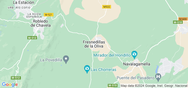 Mapa de Fresnedillas de la Oliva