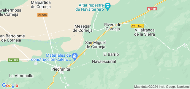 Mapa de San Miguel de Corneja