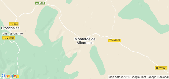 Mapa de Monterde de Albarracín