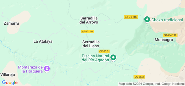 Mapa de Serradilla del Llano