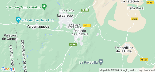 Mapa de Robledo de Chavela