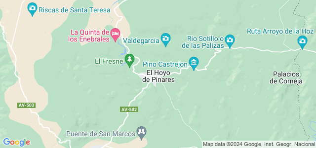 Mapa de Hoyo de Pinares