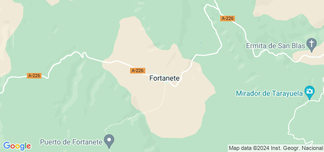 Mapa de Fortanete