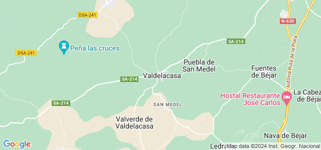 Mapa de Valdelacasa