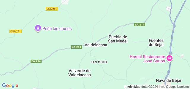 Mapa de Valdelacasa