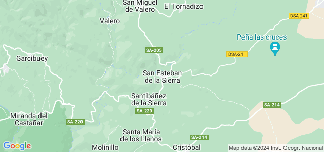 Mapa de San Esteban de la Sierra