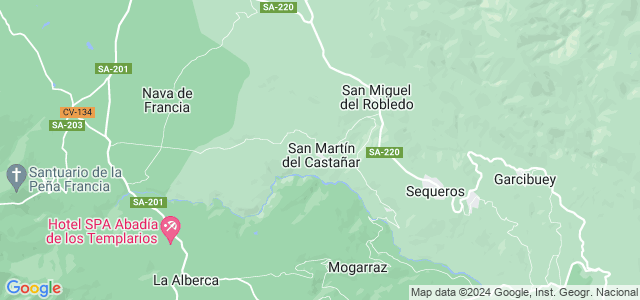 Mapa de San Martín del Castañar
