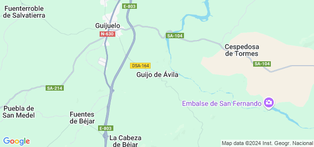 Mapa de Guijo de Ávila