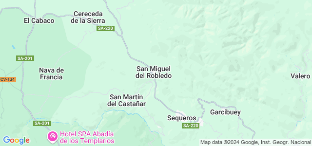 Mapa de San Miguel del Robledo