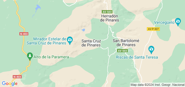 Mapa de Santa Cruz de Pinares