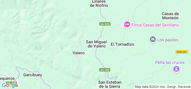 Mapa de San Miguel de Valero