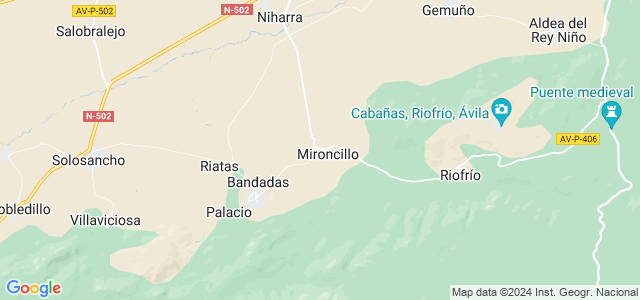 Mapa de Mironcillo