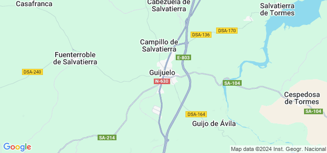 Mapa de Guijuelo