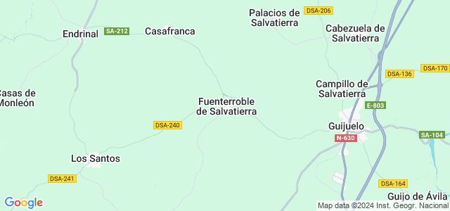 Mapa de Fuenterroble de Salvatierra