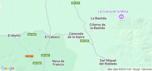 Mapa de Cereceda de la Sierra