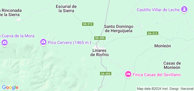 Mapa de Linares de Riofrío