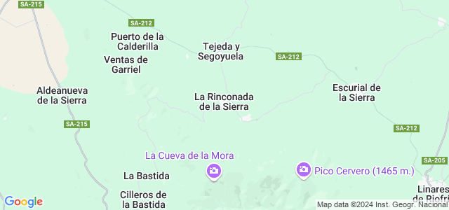 Mapa de Rinconada de la Sierra