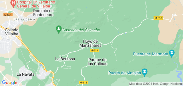 Mapa de Hoyo de Manzanares