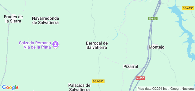 Mapa de Berrocal de Salvatierra