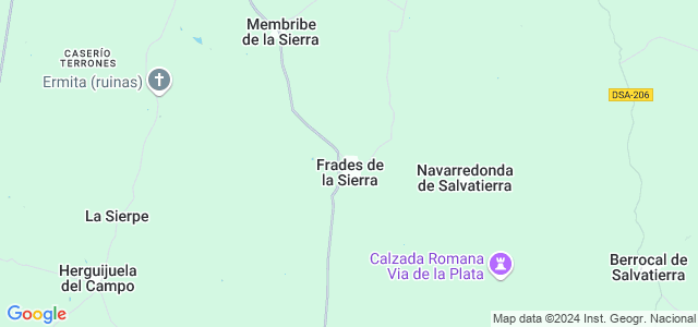 Mapa de Frades de la Sierra