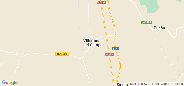 Mapa de Villafranca del Campo