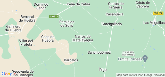 Mapa de Narros de Matalayegua