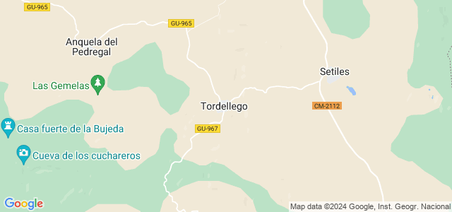 Mapa de Tordellego
