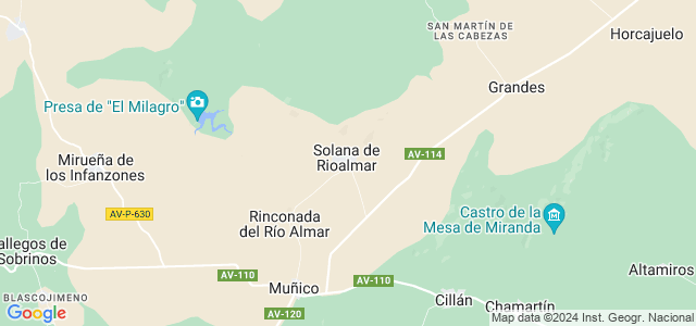 Mapa de Solana de Rioalmar