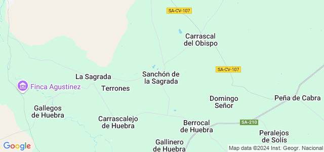 Mapa de Sanchón de la Sagrada