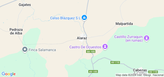 Mapa de Alaraz