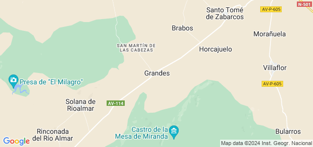 Mapa de Grandes y San Martín
