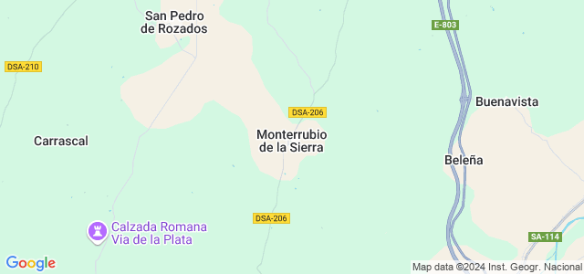 Mapa de Monterrubio de la Sierra