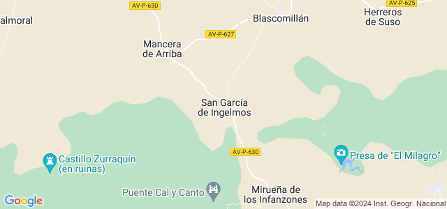 Mapa de San García de Ingelmos