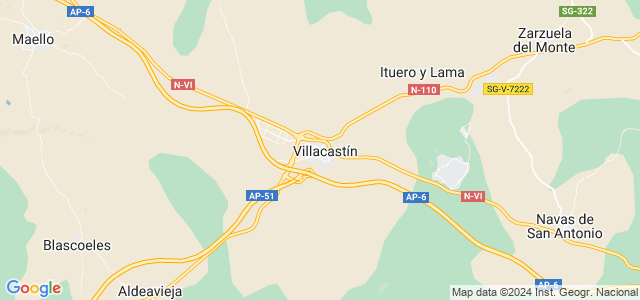 Mapa de Villacastín