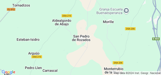 Mapa de San Pedro de Rozados