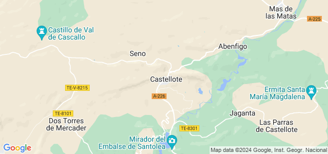 Mapa de Castellote