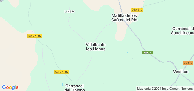 Mapa de Villalba de los Llanos