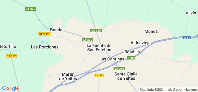 Mapa de Fuente de San Esteban