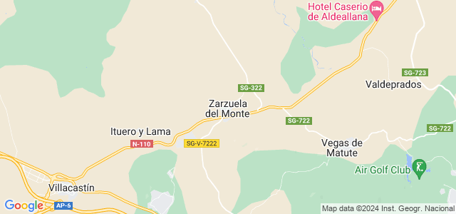 Mapa de Zarzuela del Monte