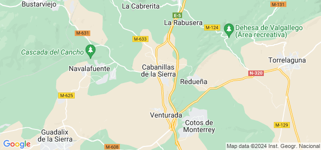 Mapa de Cabanillas de la Sierra