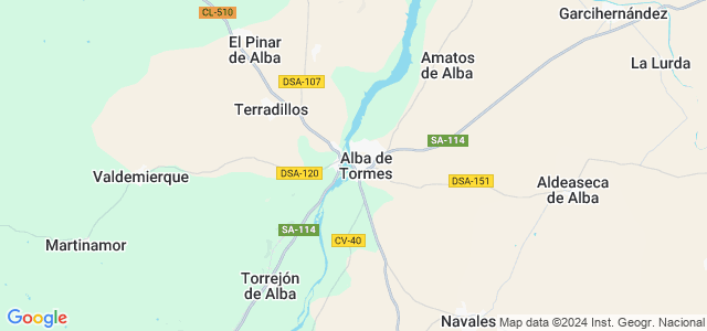 Mapa de Alba de Tormes