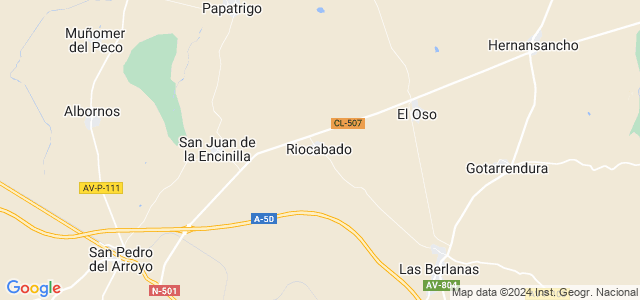 Mapa de Riocabado