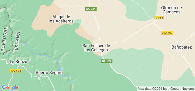 Mapa de San Felices de los Gallegos