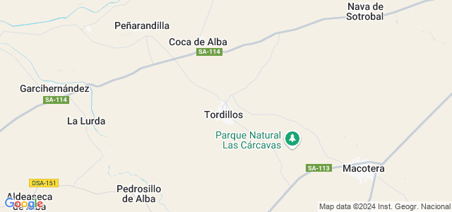 Mapa de Tordillos