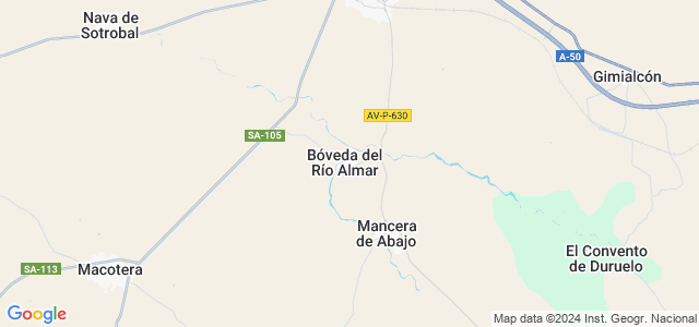 Mapa de Bóveda del Río Almar