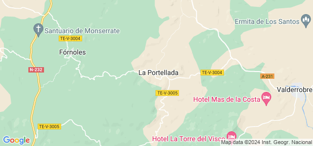 Mapa de Portellada