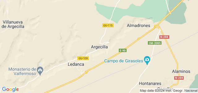 Mapa de Argecilla