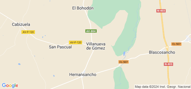 Mapa de Villanueva de Gómez